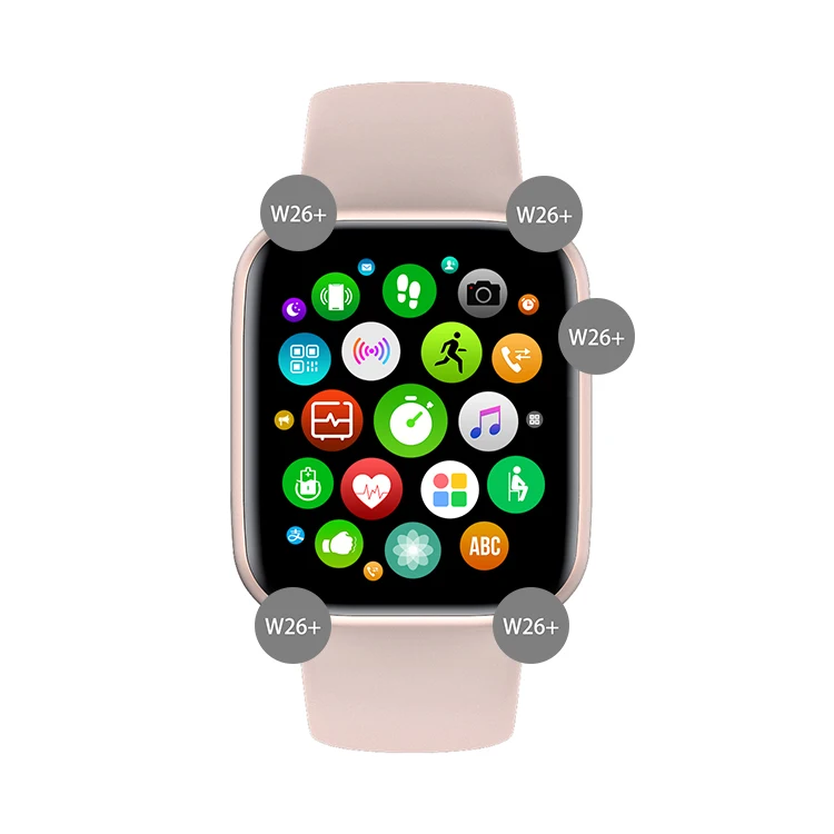 W26+ w26 plus Smart Watch 1.75 Full Screen Touch Control Smart Watch Band W26+ Sport Watch Smart Bracelet PK T500, Black/white/pink
W26+ w26 plus Smart Watch 1.75 Full Screen Touch Control Smart Watch Band W26+ Sport Watch Smart Bracelet PK T500, Black/white/pink