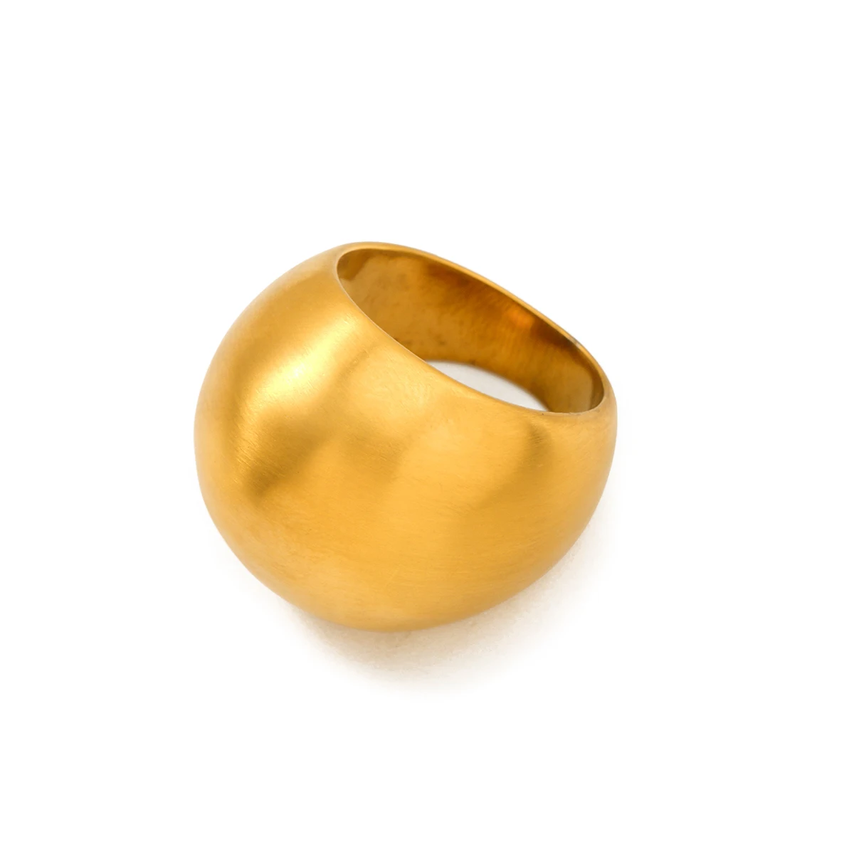 J&D Low Key Luxury 18K Gold Plated rings Women stainless steel frosted brushed finishing Chunky ring
J&D Low Key Luxury 18K Gold Plated rings Women stainless steel frosted brushed finishing Chunky ring