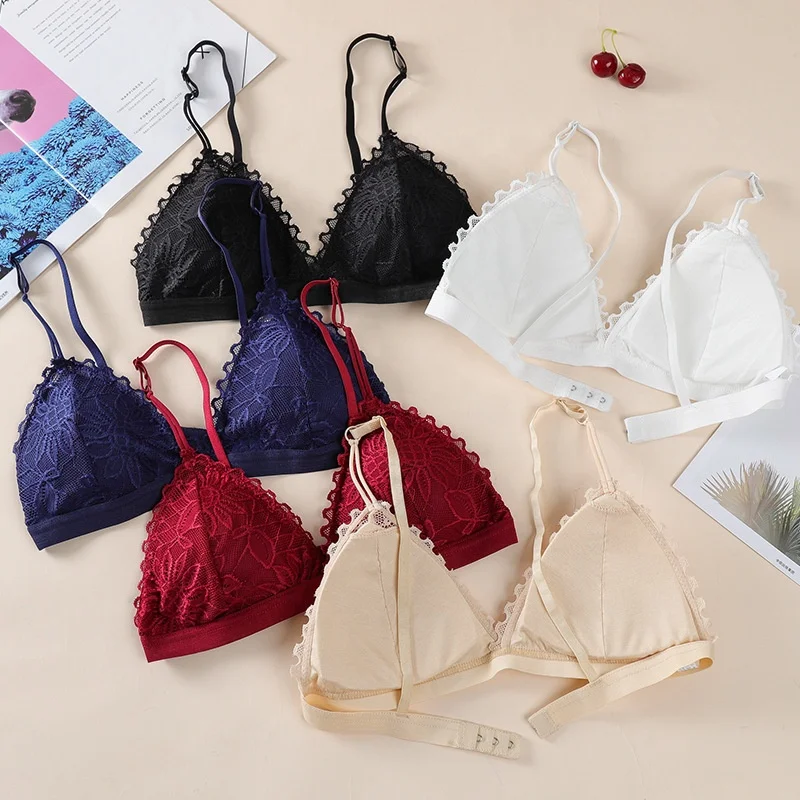 No Steel Ring French Removable Triangle Cup Ladies Underwear Adjustable Straps Tube Top Sexy Lace Gym Bras, White, black, apricot, navy blue, wine red
No Steel Ring French Removable Triangle Cup Ladies Underwear Adjustable Straps Tube Top Sexy Lace Gym Bras, White, black, apricot, navy blue, wine red