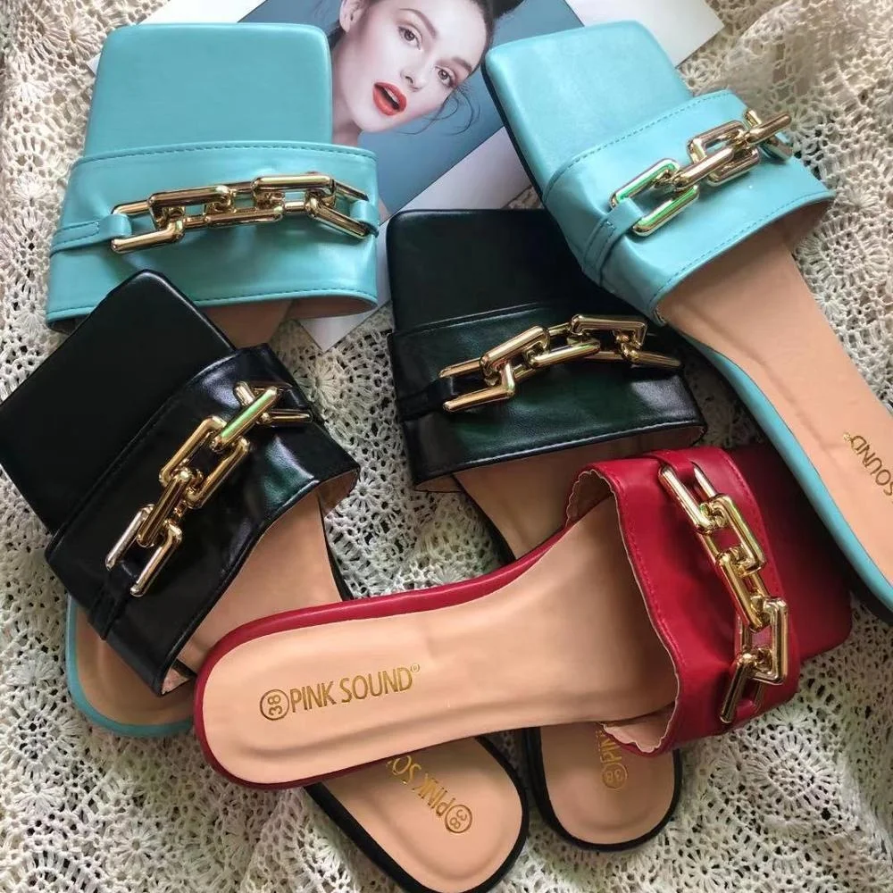 2020 Wholesale Cheap Woman Sandals Casual House Shoes New Fashion Ladies Slide Footwear Women Chain Sandals Shoes Flat Slippers
2020 Wholesale Cheap Woman Sandals Casual House Shoes New Fashion Ladies Slide Footwear Women Chain Sandals Shoes Flat Slippers