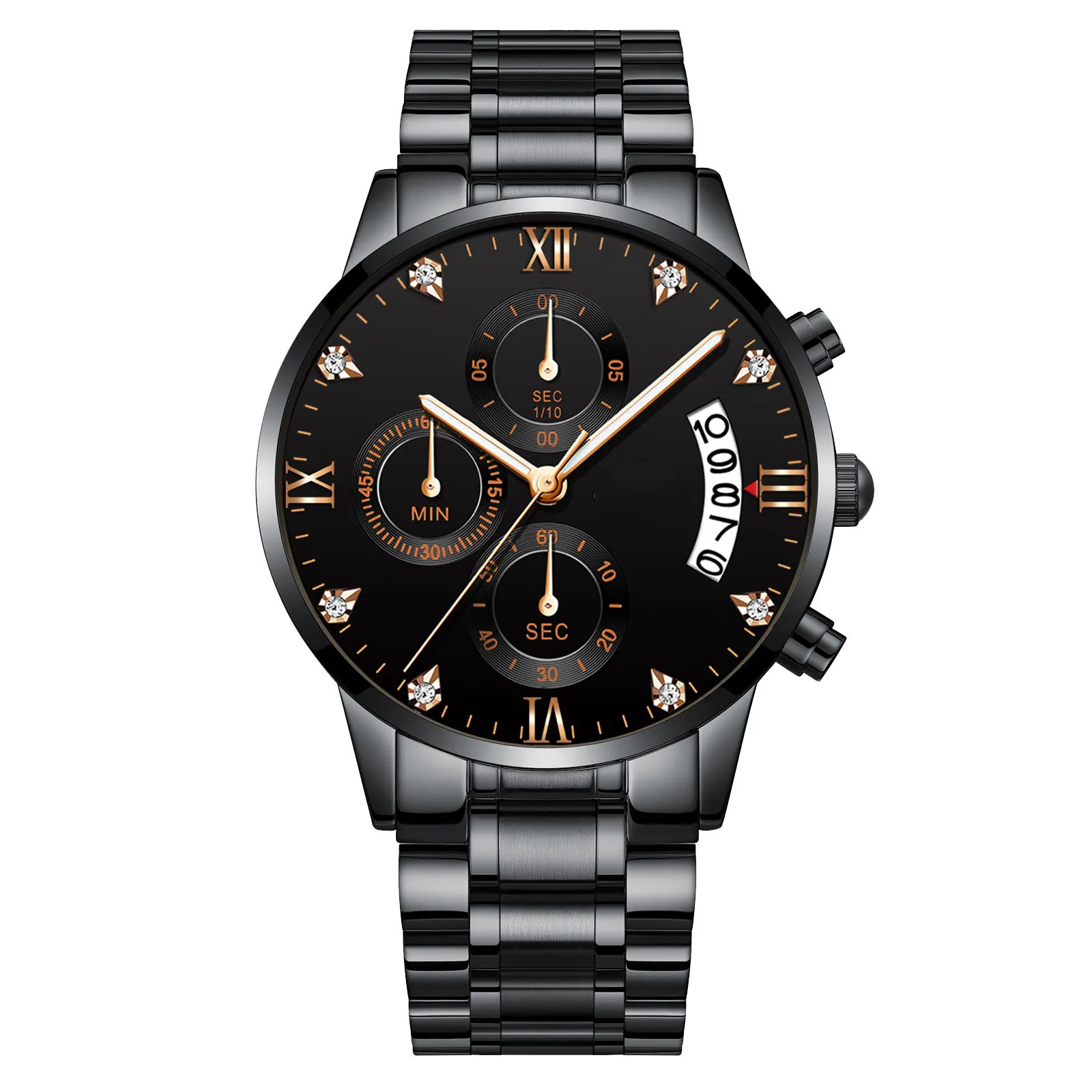 Factory Price Drop Shipping Multifunction Wristwatch Custom Logo Alloy Case Watch For Men
Factory Price Drop Shipping Multifunction Wristwatch Custom Logo Alloy Case Watch For Men