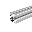 OB2525A clear anodized Aluminum profile led aluminum profile structural frame aluminum extrusion profile make door and window