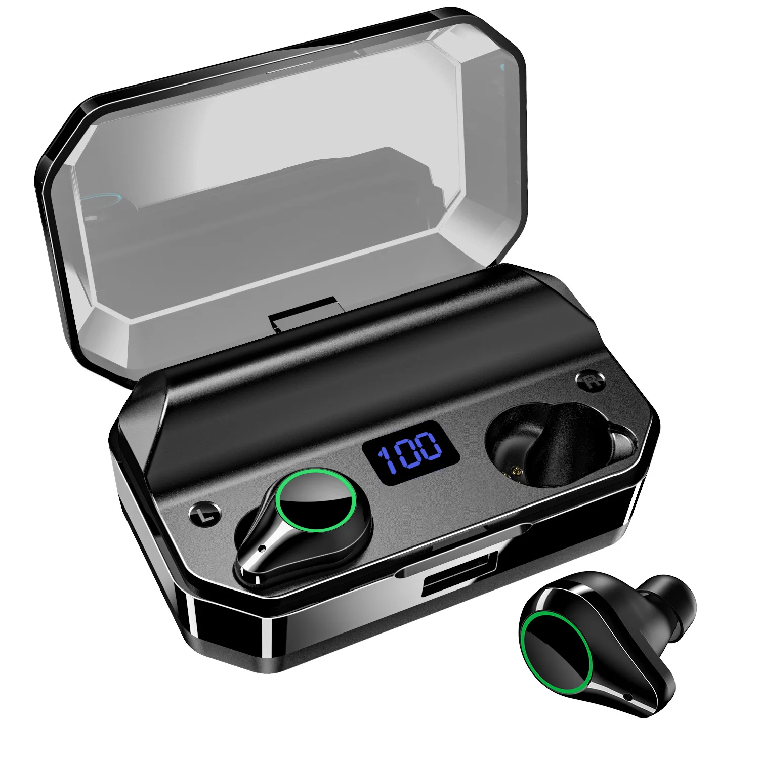Waterproof IPX7 Bluetooth Earbuds Battery Capacity 7000mah Fast Charging Type-C Port Lcd Digital Indicator Wireless Earphone
Waterproof IPX7 Bluetooth Earbuds Battery Capacity 7000mah Fast Charging Type-C Port Lcd Digital Indicator Wireless Earphone