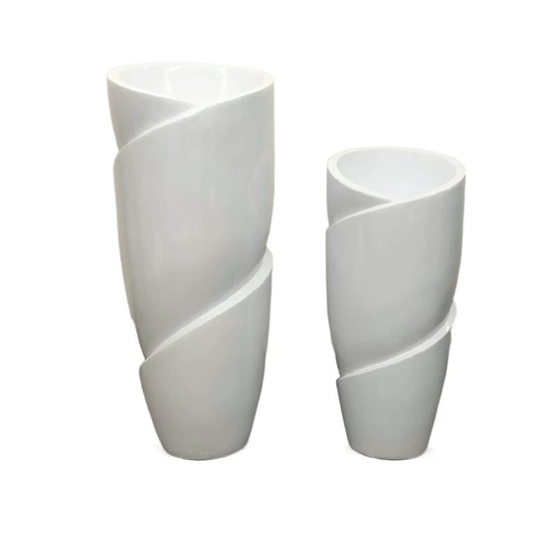 White simple irregular round flower vase FRP fiber suit floor home Vase & flower pot family hotel decoration vase
White simple irregular round flower vase FRP fiber suit floor home Vase & flower pot family hotel decoration vase