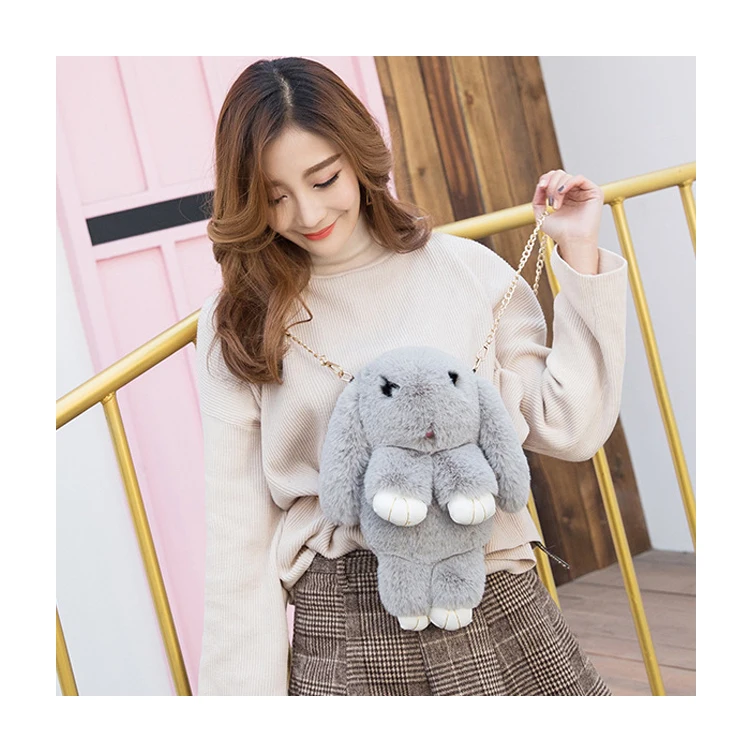 Rabbit Doll Female 2018 Autumn New Cute Plush Bag Korean Version Of The Chain Shoulder Messenger Bag, Customizable
Rabbit Doll Female 2018 Autumn New Cute Plush Bag Korean Version Of The Chain Shoulder Messenger Bag, Customizable