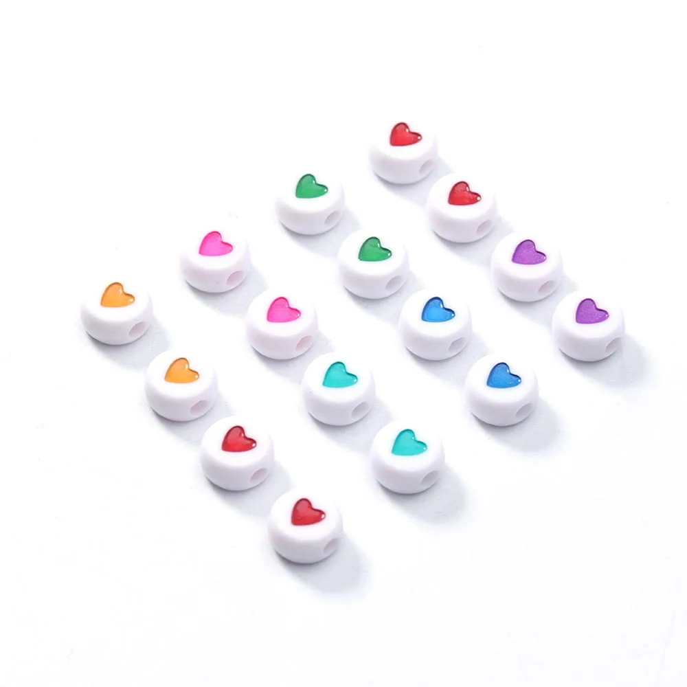 Wholesale multicolor acrylic round heart-shaped beaded necklace bracelet making materials earrings diy Jewelry Making Supplies
Wholesale multicolor acrylic round heart-shaped beaded necklace bracelet making materials earrings diy Jewelry Making Supplies