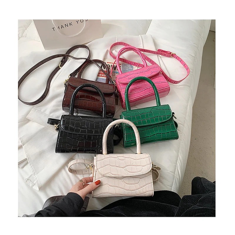 Mini Small Square Flap Bag Brand Fashion New Quality PU Leather Women's Handbag Crocodile Pattern Chain Shoulder Messenger Bags
Mini Small Square Flap Bag Brand Fashion New Quality PU Leather Women's Handbag Crocodile Pattern Chain Shoulder Messenger Bags