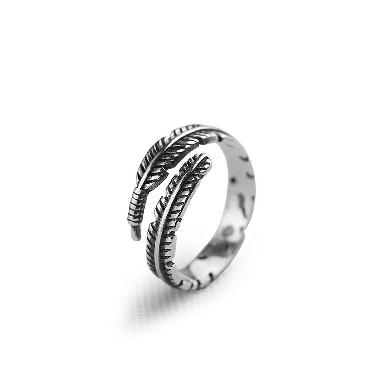Moyu onlinesale fashion 925 sterling silver jewelry retro adjustable cuff leaf ring for women
Moyu onlinesale fashion 925 sterling silver jewelry retro adjustable cuff leaf ring for women