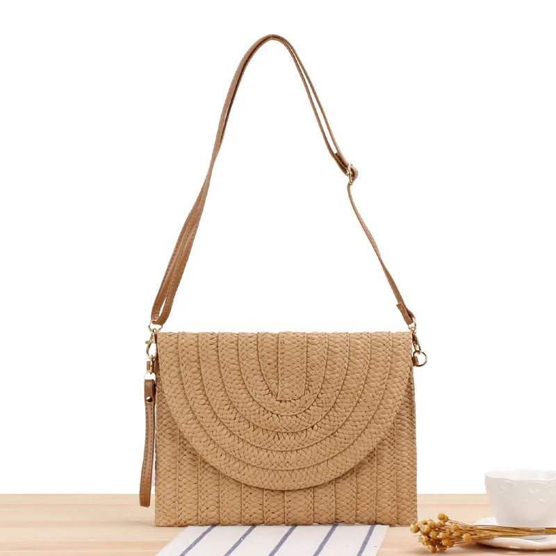 Fashion simple handmade paper straw bags women handbags ladies bag New design envelope summer straw clutch tote hand bags, Coffee, white, khaki
Fashion simple handmade paper straw bags women handbags ladies bag New design envelope summer straw clutch tote hand bags, Coffee, white, khaki