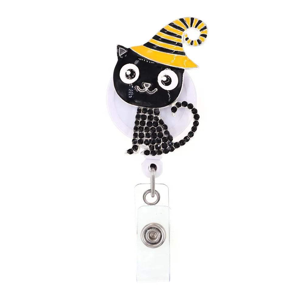 Retractable Lovely Animal Cat Shape Nurse ID Badge Holder Pull Reel with Belt Clip for Halloween Gift
Retractable Lovely Animal Cat Shape Nurse ID Badge Holder Pull Reel with Belt Clip for Halloween Gift