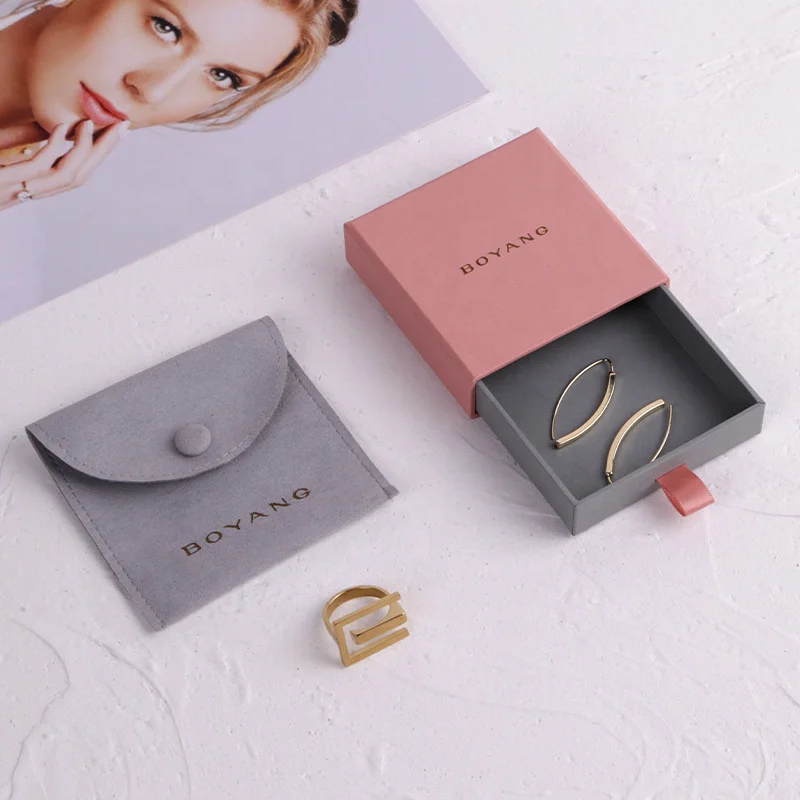 Jewelry Box Pink Custom LOGO Slide Out Packaging Drawer Rigid Box with Microfiber Earrings box Jewelry Pouch, Any
Jewelry Box Pink Custom LOGO Slide Out Packaging Drawer Rigid Box with Microfiber Earrings box Jewelry Pouch, Any