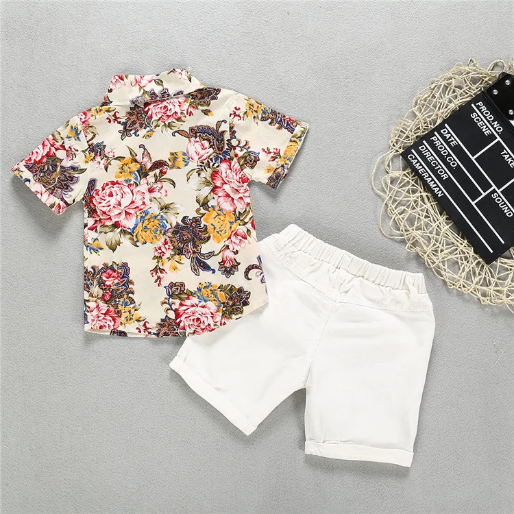 2019 summer kid boys clothes Flower Shirts+ Denim shorts 2PCS baby boys Gentleman Suit kid clothes set
2019 summer kid boys clothes Flower Shirts+ Denim shorts 2PCS baby boys Gentleman Suit kid clothes set