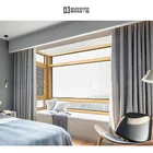 Triple Pane Glass Wind Resistance Features Swing Window With Aluminum Shutters