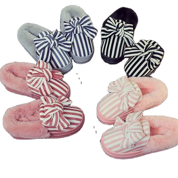 Autumn and winter fashion plush bowknot slippers women PVC home indoor warm and non-slip slippers, As picture
Autumn and winter fashion plush bowknot slippers women PVC home indoor warm and non-slip slippers, As picture