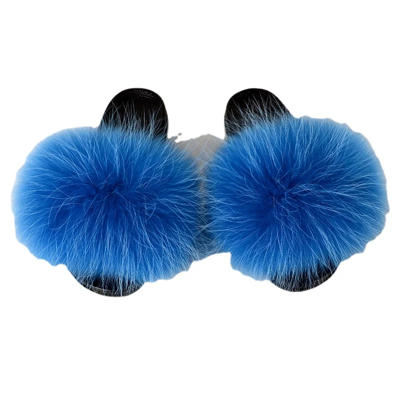 2021 factory direct sale custom logo summer slippers more fluffy real raccoon fur slippers for ladies, Customized color
2021 factory direct sale custom logo summer slippers more fluffy real raccoon fur slippers for ladies, Customized color