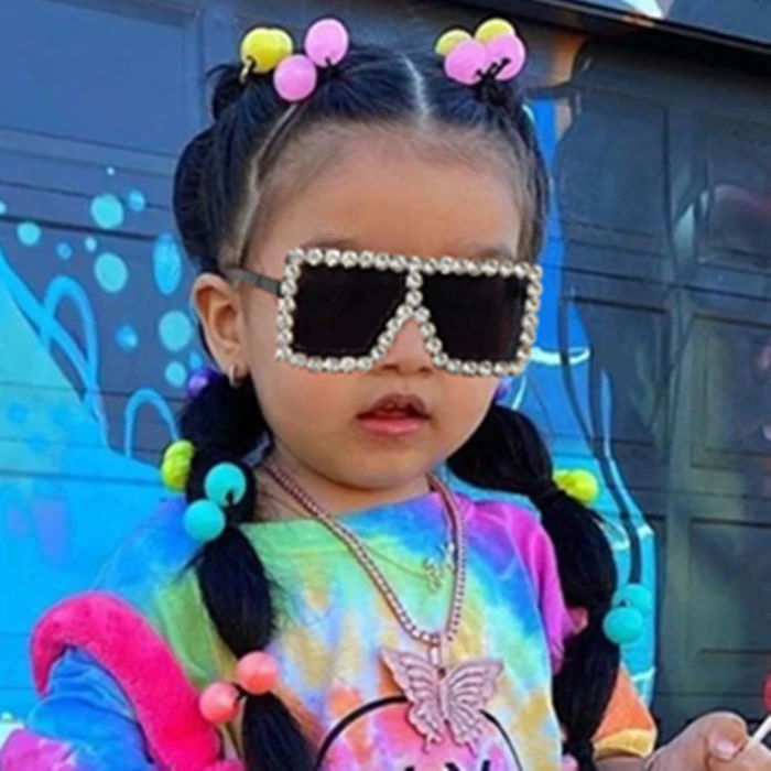 Oversized Square Rhinestone Children Sun Glasses Shades Kids Fashion Toddler Diamond Sunglasses For Little Girls, Custom colors
Oversized Square Rhinestone Children Sun Glasses Shades Kids Fashion Toddler Diamond Sunglasses For Little Girls, Custom colors