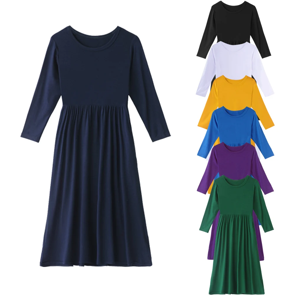 6 to 14 Years Boutique Children Clothing Cotton Solid Full Sleeves Outfits Party kids Maxi Dresses Girls Dresses 
6 to 14 Years Boutique Children Clothing Cotton Solid Full Sleeves Outfits Party kids Maxi Dresses Girls Dresses