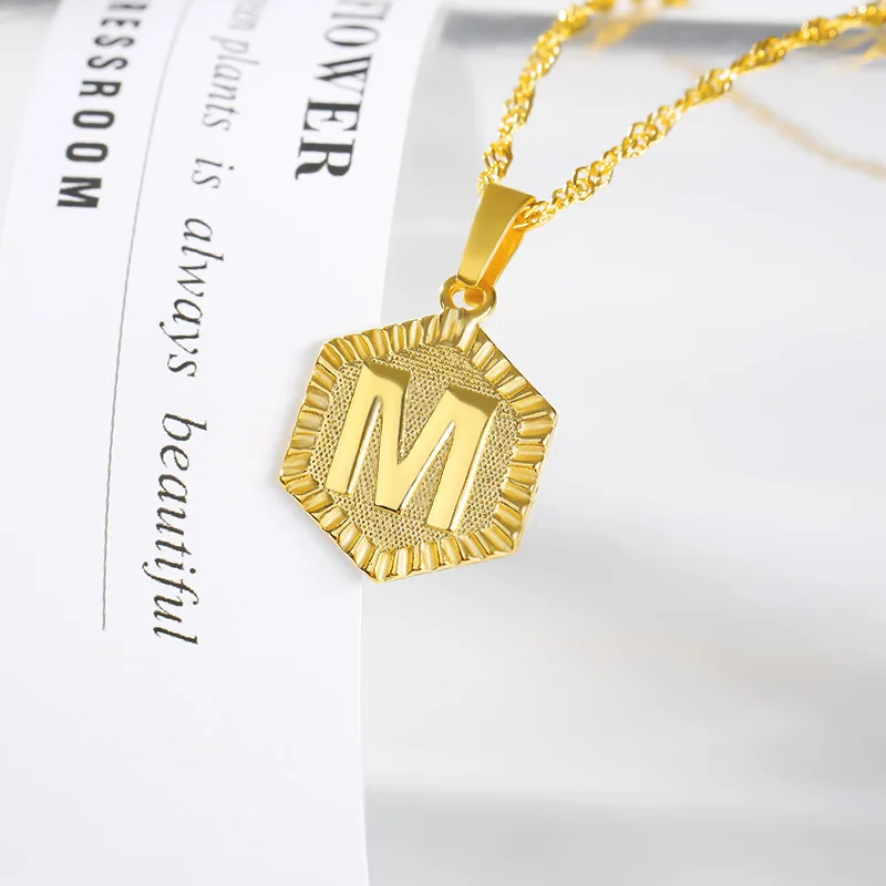 Hot Selling Trendy Gold Hexagon Letter A Pendant Necklace A Z 26 Letters Hexagon Medallion Initial Letter Pendant Necklace
Hot Selling Trendy Gold Hexagon Letter A Pendant Necklace A Z 26 Letters Hexagon Medallion Initial Letter Pendant Necklace
