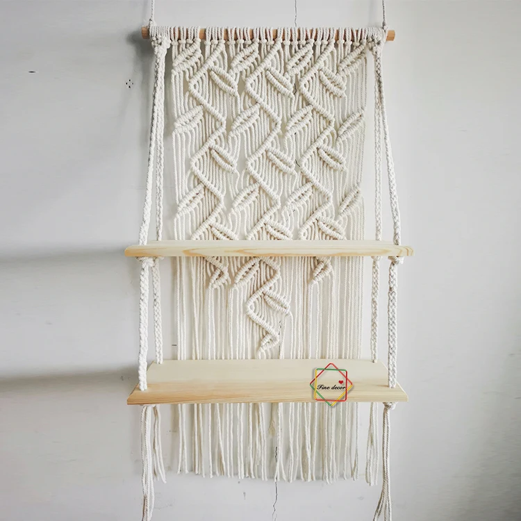 nordic home decor macrame plant shelves home decoration pieces wall decor, Different colors
nordic home decor macrame plant shelves home decoration pieces wall decor, Different colors