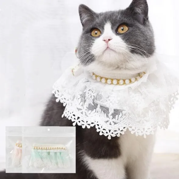 Wholesale Fashion New Design Double Layer Floral Lace Pet Dog Cat Collar With Pearl
Wholesale Fashion New Design Double Layer Floral Lace Pet Dog Cat Collar With Pearl