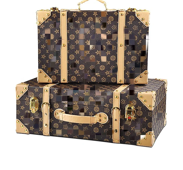 Sharemore Men Retro Style Wooden Brief Case Cosplay Accessories Leather Trunk Suitcase Luggage Set for Home Decoration, Multi
Sharemore Men Retro Style Wooden Brief Case Cosplay Accessories Leather Trunk Suitcase Luggage Set for Home Decoration, Multi