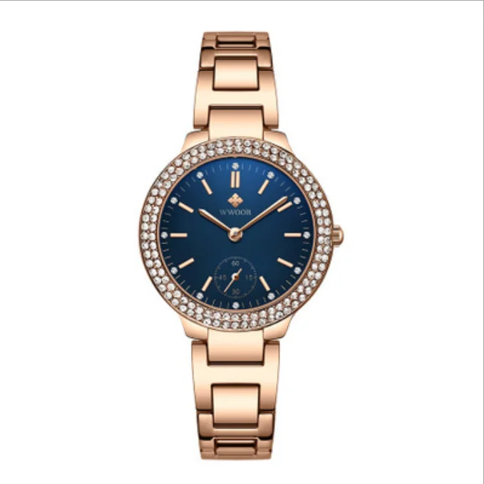8854 Fashion Women Watches Rose Gold Quartz Waterproof Ladies Wristwatches Rhinestone Stainless Watch Relogio Feminino, 2colors
8854 Fashion Women Watches Rose Gold Quartz Waterproof Ladies Wristwatches Rhinestone Stainless Watch Relogio Feminino, 2colors