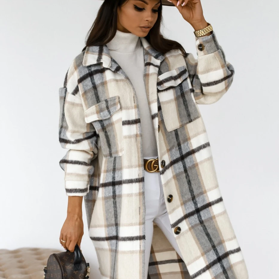 Winter Plaid Warm New Design Long Sleeve Autumn Warm Hot Sale Slim Coat Suit Jackets Coats
Winter Plaid Warm New Design Long Sleeve Autumn Warm Hot Sale Slim Coat Suit Jackets Coats