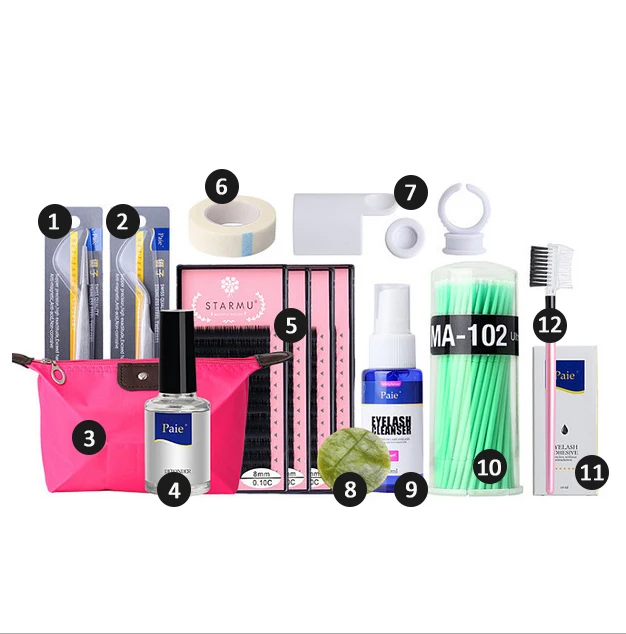 wholesale professional eyelash extension training kits 12 pcs eyelash extension grafting set
wholesale professional eyelash extension training kits 12 pcs eyelash extension grafting set