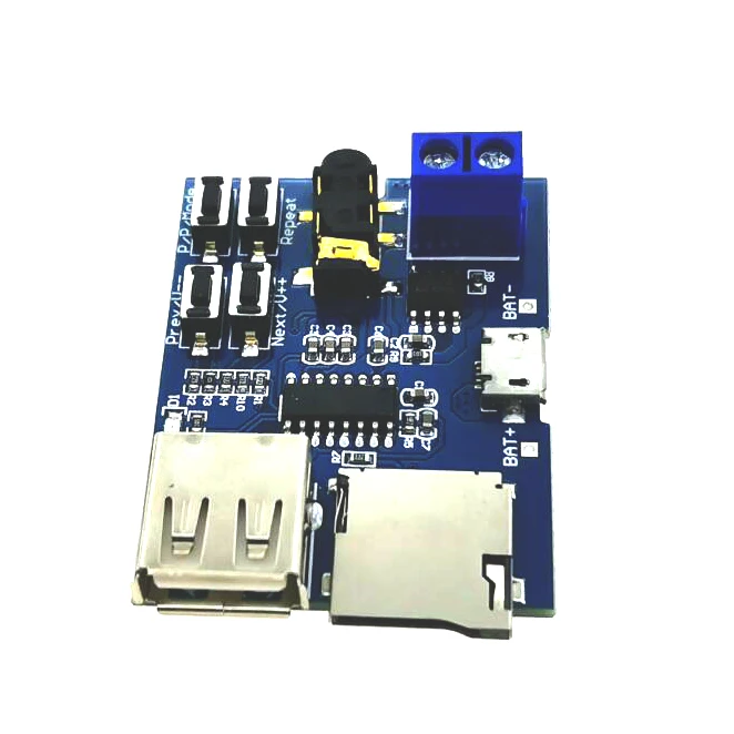 TF Card U Disk MP3 Decoder Board Module MP3 Amplifier Decoding Audio Player Module
TF Card U Disk MP3 Decoder Board Module MP3 Amplifier Decoding Audio Player Module