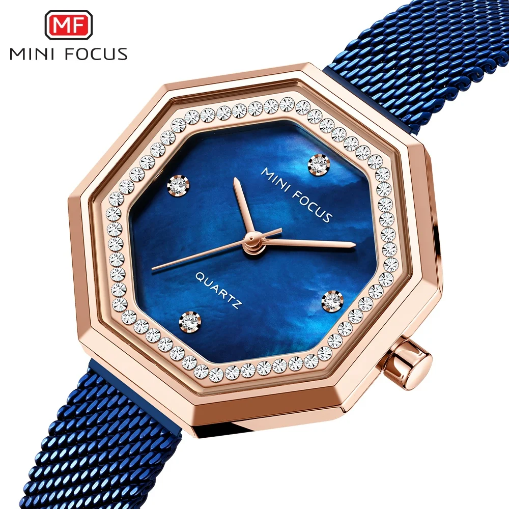 Mini Focus MF0304L Polygon Diamond Ladies Quartz Watches Water Proof Designer Dress Watch for Women
Mini Focus MF0304L Polygon Diamond Ladies Quartz Watches Water Proof Designer Dress Watch for Women