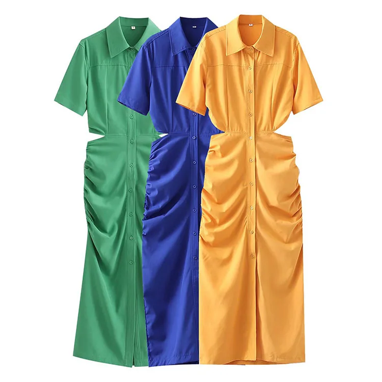 BM UR HM ZA 2021 fall new casual women's wear short sleeve Lapel single breasted wrinkled open waist women's dress
BM UR HM ZA 2021 fall new casual women's wear short sleeve Lapel single breasted wrinkled open waist women's dress
