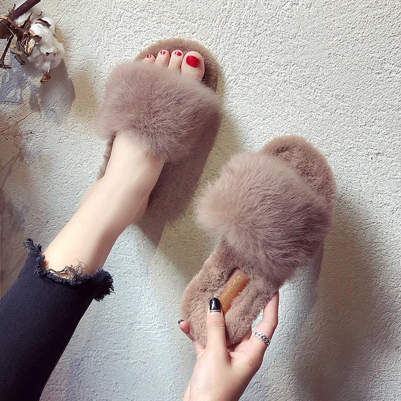 New design fur slippers women faux fur lady winter warm colorful plush slippers, All color available
New design fur slippers women faux fur lady winter warm colorful plush slippers, All color available