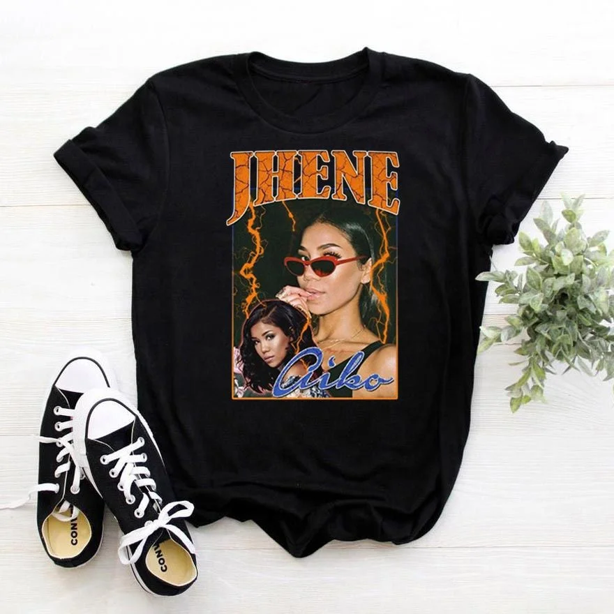 Wholesale Harajuku Jhene Aiko SZA Printed Tees Summer Oversized Custom Logo Graphic Women T-shirt, Black white gray dark blue red
Wholesale Harajuku Jhene Aiko SZA Printed Tees Summer Oversized Custom Logo Graphic Women T-shirt, Black white gray dark blue red