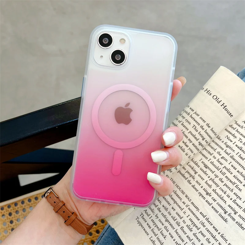 Young Fashion Matte Gradient Phone Cover Magnetic Wireless Charging Phone Case For iPhone 13 12 Pro Max, 4 colors
Young Fashion Matte Gradient Phone Cover Magnetic Wireless Charging Phone Case For iPhone 13 12 Pro Max, 4 colors