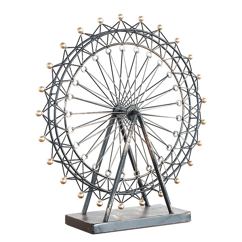 Retro iron Ferris wheel craft ornaments creative home decoration office desktop decoration boutique gifts, Others
Retro iron Ferris wheel craft ornaments creative home decoration office desktop decoration boutique gifts, Others