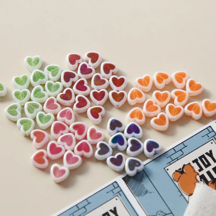 Hot Sale Colorful Small Heart Beads Acrylic Diy Jewelry Handmade Earrings Accessories
Hot Sale Colorful Small Heart Beads Acrylic Diy Jewelry Handmade Earrings Accessories