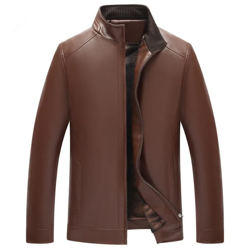 ZY3126A 2020 men's casual leather business PU leather motorcycle jacket for men, Black/brown
ZY3126A 2020 men's casual leather business PU leather motorcycle jacket for men, Black/brown