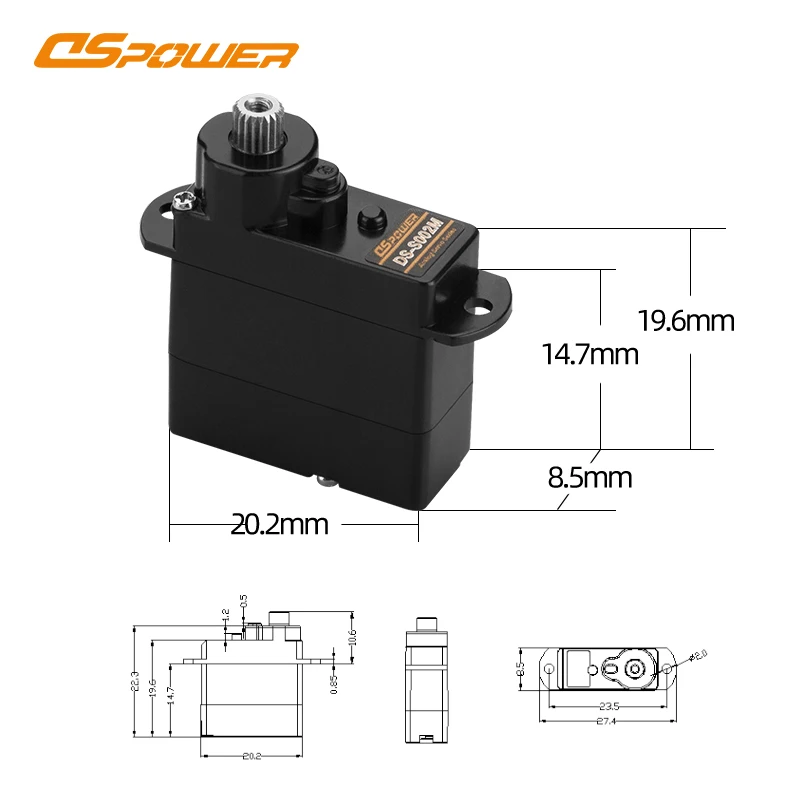 DS-S002M rc model steering engine 4.3g micro digital metal gear servo for Helicopter airplane glider boat camera servo motor
DS-S002M rc model steering engine 4.3g micro digital metal gear servo for Helicopter airplane glider boat camera servo motor