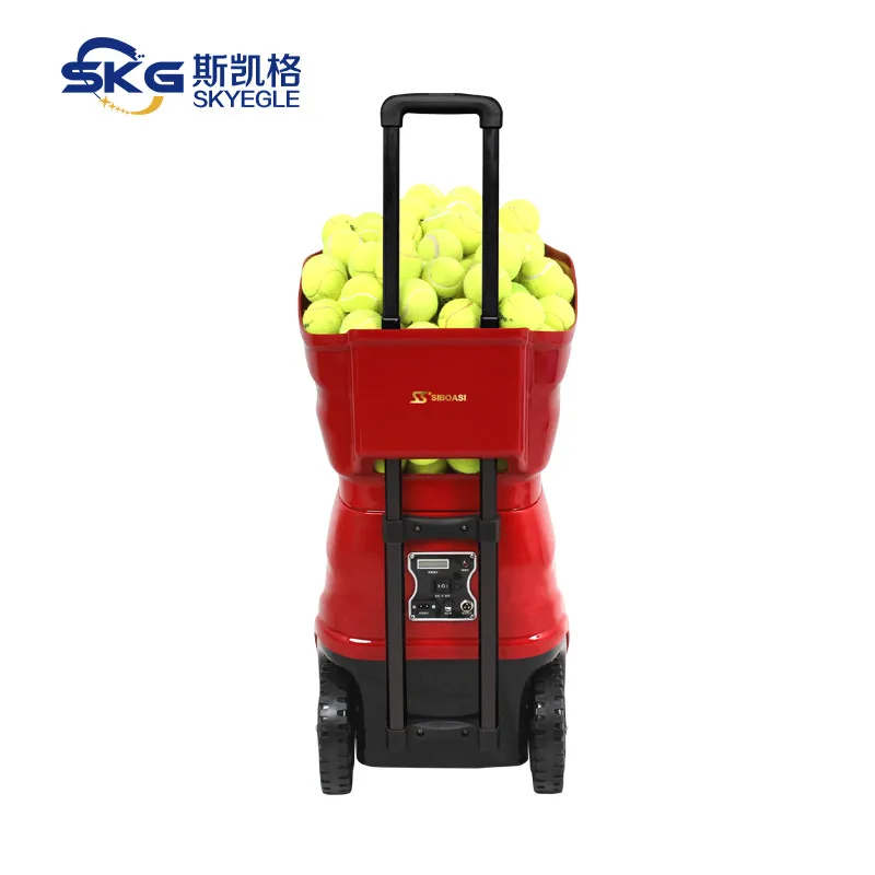 Programmable Tennis Ball Throwing Machine For Self Training With Both Power Plug In And Batteries 
Programmable Tennis Ball Throwing Machine For Self Training With Both Power Plug In And Batteries