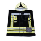OEM service bath towel fabric custom printed terry cloth poncho hooded beach towel