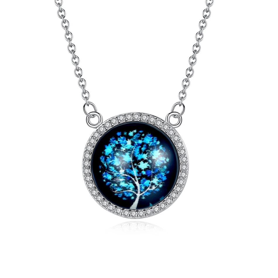 Trendy Jewelry 925 Sterling Silver Luminous Necklace Anniversary Tree of Life Necklaces For Woman
Trendy Jewelry 925 Sterling Silver Luminous Necklace Anniversary Tree of Life Necklaces For Woman