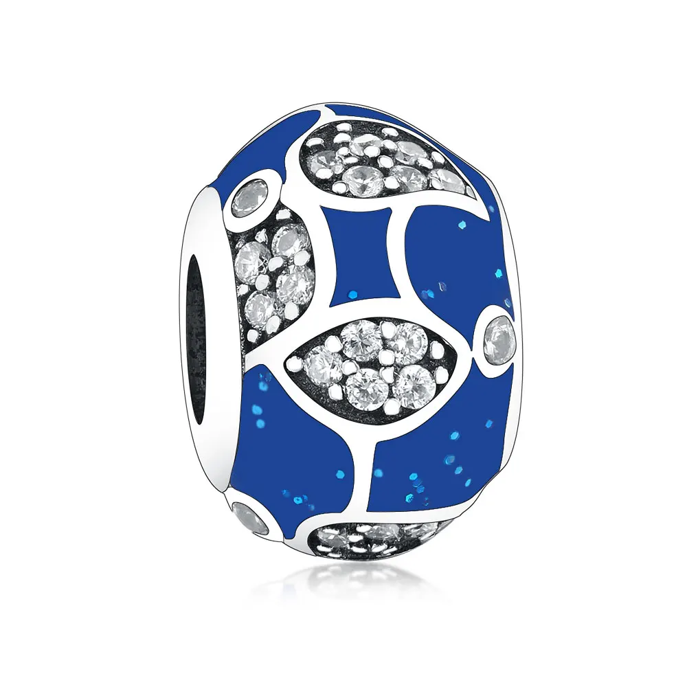 Factory Outlet Wholesale 925 Sterling Silver Blue Lampwork Cubic Zircon Beads Charm For Jewelry Making
Factory Outlet Wholesale 925 Sterling Silver Blue Lampwork Cubic Zircon Beads Charm For Jewelry Making