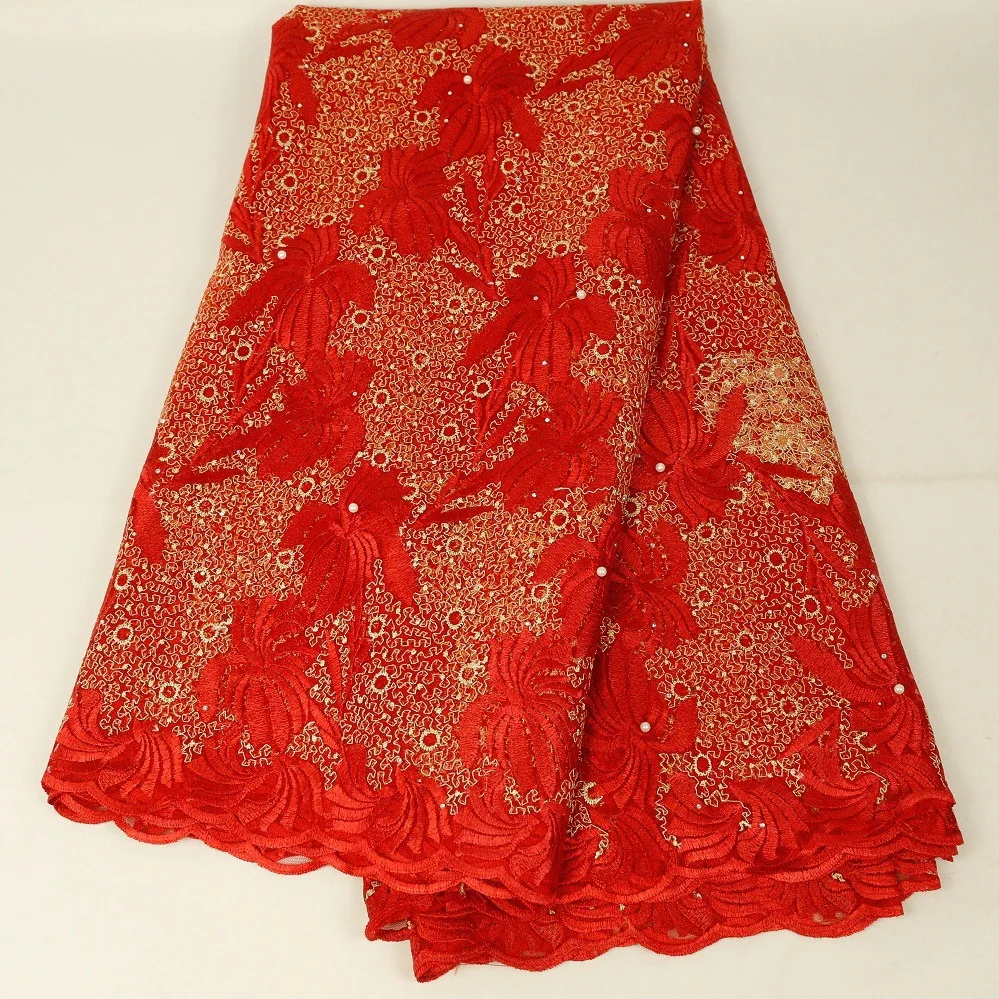 Fancy wholesale women african 5yard lace fabric with pearls, Accept customized color
Fancy wholesale women african 5yard lace fabric with pearls, Accept customized color