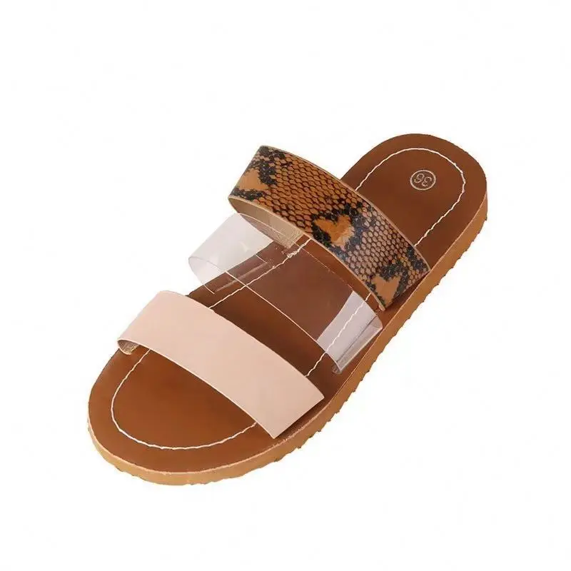 2021 Europe & American hot sale fashion patchwork color women leisure simple flat sandals slippers plus size, Brown
2021 Europe & American hot sale fashion patchwork color women leisure simple flat sandals slippers plus size, Brown