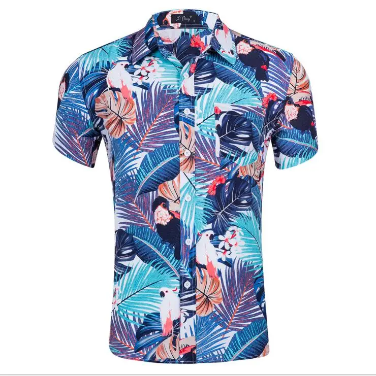 Summer Fashion Colorful Floral Print Short Sleeve Hawaii Beach Men Shirt, Multi color
Summer Fashion Colorful Floral Print Short Sleeve Hawaii Beach Men Shirt, Multi color
