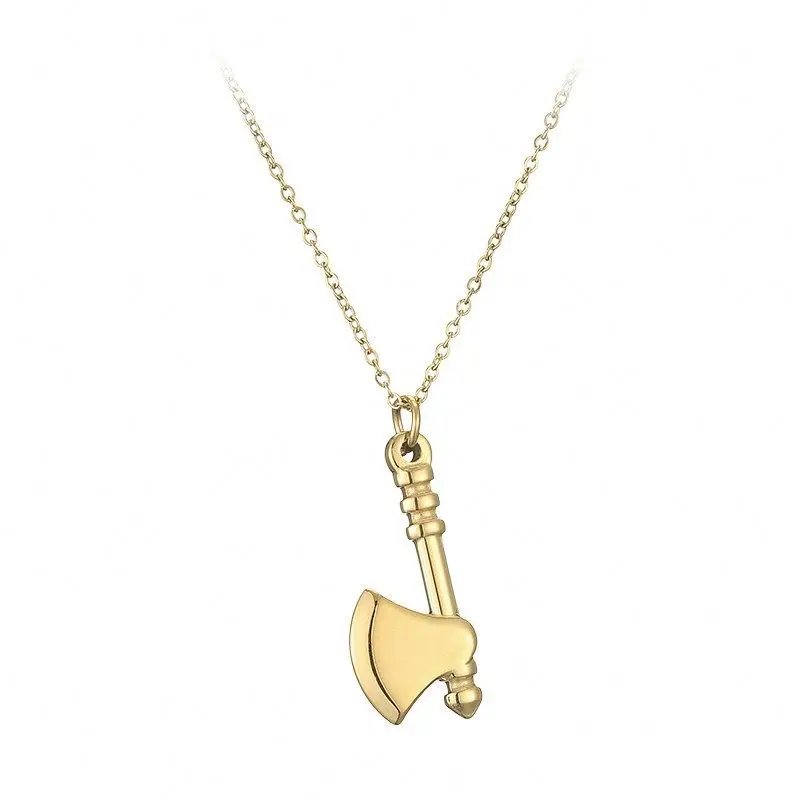 Female Fashion Unique Design Axe Pendant Ladies Jewellery Lluxury Necklace Gold Plated
Female Fashion Unique Design Axe Pendant Ladies Jewellery Lluxury Necklace Gold Plated