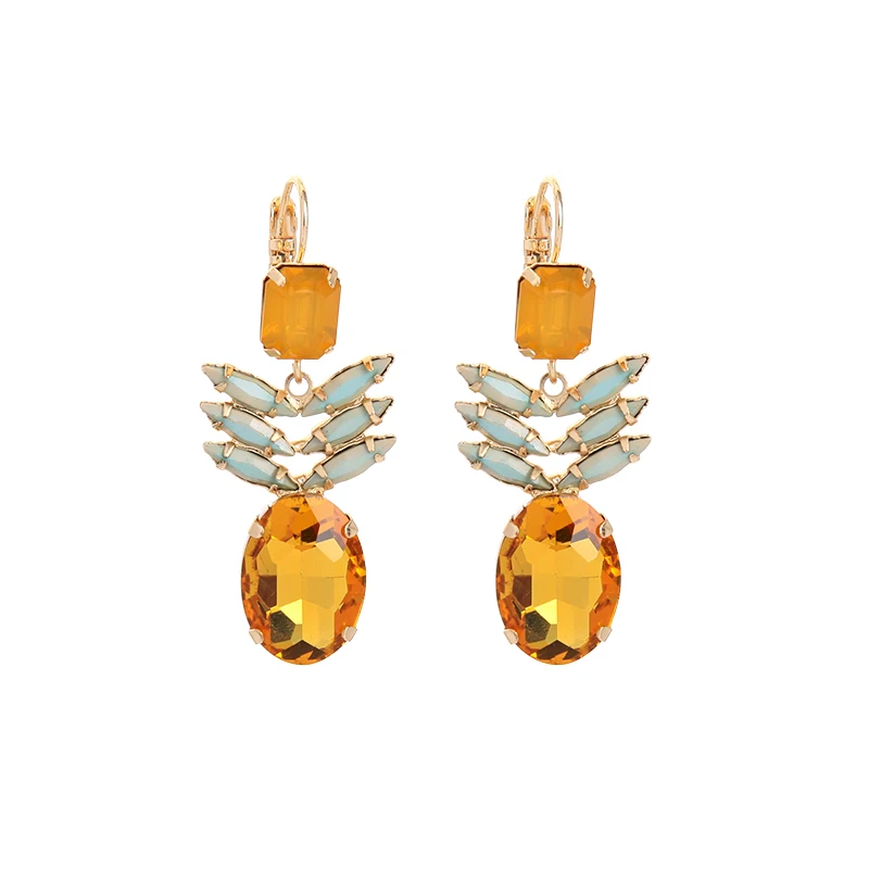 e0988 2021 Modern Fashion Jewelry Yellow Glass Shiny Diamond Square High Quality Luxury Pineapple Fruit Earrings Gem Elegant
e0988 2021 Modern Fashion Jewelry Yellow Glass Shiny Diamond Square High Quality Luxury Pineapple Fruit Earrings Gem Elegant