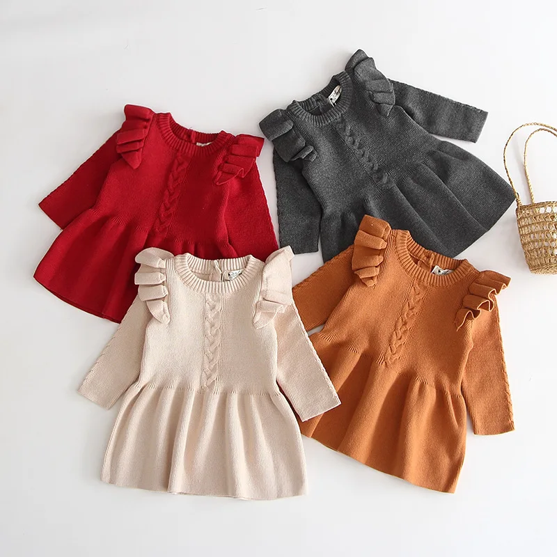 Autumn Toddler Girl Dresses And Winter Knitted For Female Babies Infant Warm Dress Knitted Sweater Kids Dresses For Girls, 4 colors
Autumn Toddler Girl Dresses And Winter Knitted For Female Babies Infant Warm Dress Knitted Sweater Kids Dresses For Girls, 4 colors