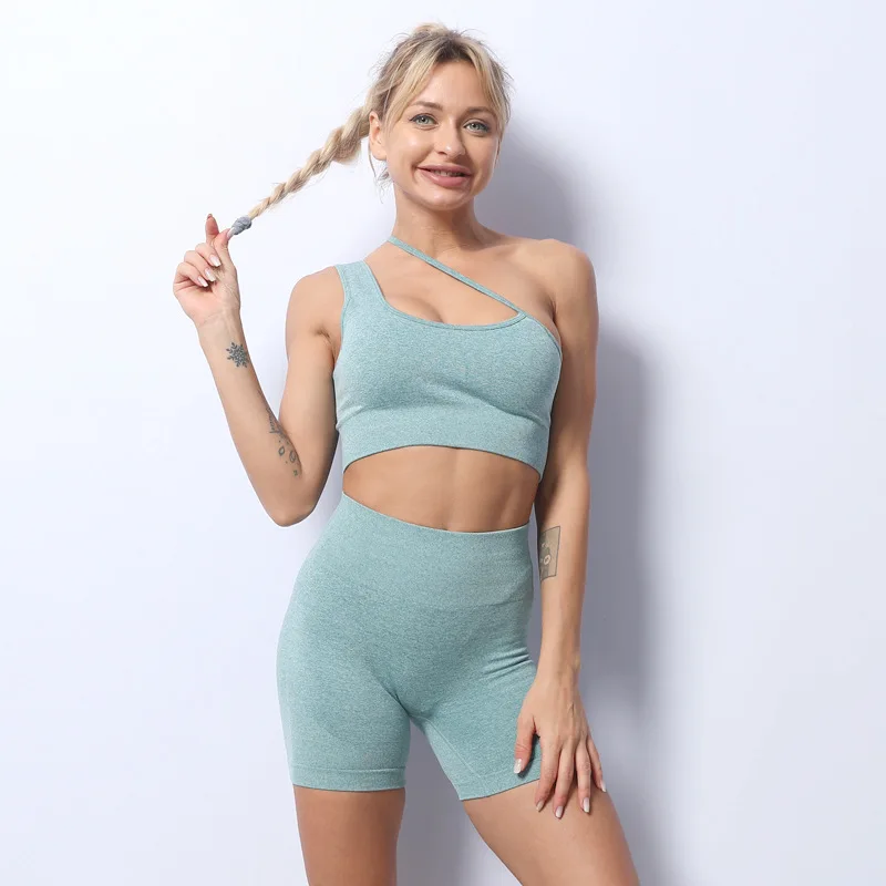 2021 Sportswear Sleeveless one shoulder Yoga Set Sports Clothing Women Sexy Casual Sportswear Leggings Seamless Yoga Set
2021 Sportswear Sleeveless one shoulder Yoga Set Sports Clothing Women Sexy Casual Sportswear Leggings Seamless Yoga Set