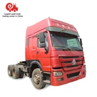 Cheap price used HOWO 375hp tractor trailer truck in Good Condition